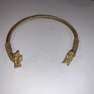Vtg Metropolitan Museum of Art 1977 Scythian‎ Horsemen Torque GP Necklace